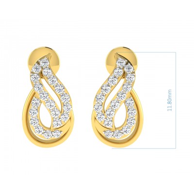 Caylin Diamond Earrings In Gold